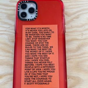 Casetify iPhone 11 Pro Max Red Case